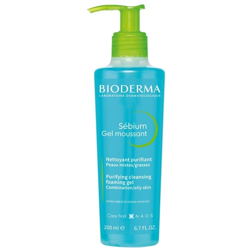 BIODERMA SEBIUM GEL MOUSSANT 200 ML